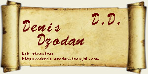 Denis Džodan vizit kartica